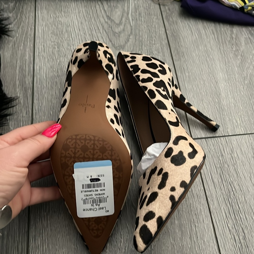 🔥FINAL🔥 NWT Linea Paolo Payton Womens Pointy Toe Leopard Pump - Picture 12 of 13